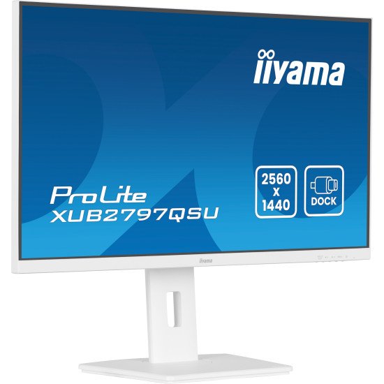 iiyama ProLite XUB2797QSU-W2 écran PC 68,6 cm (27") 2560 x 1440 pixels Quad HD LED Blanc