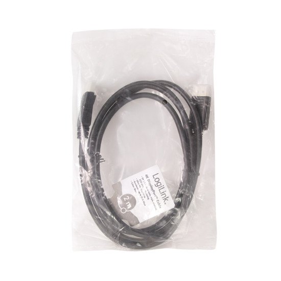 LogiLink CD0101 câble DisplayPort 2 m Noir