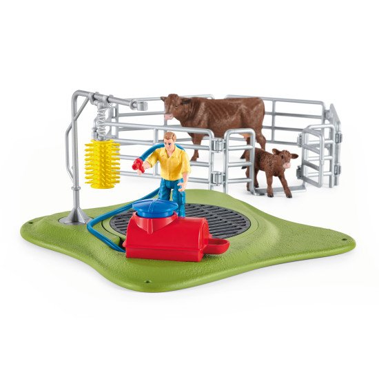 schleich Farm World Station de lavage pour vaches