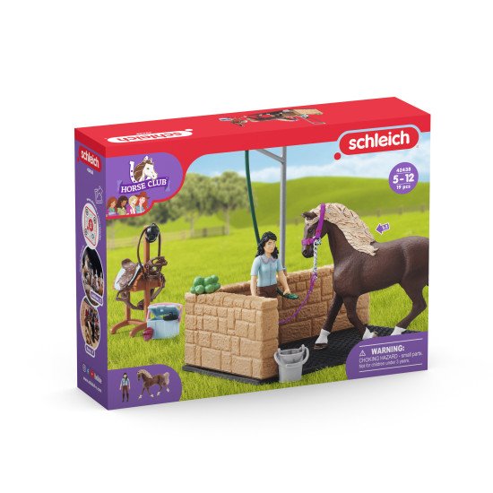 schleich HORSE CLUB Box de lavage pour chevaux Emily & Luna