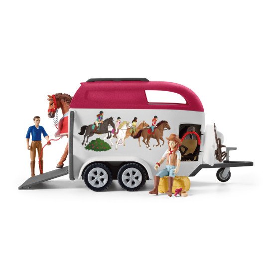 schleich HORSE CLUB Grand voyage équestre en voiture et remorque