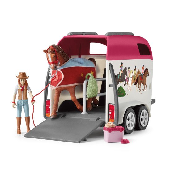 schleich HORSE CLUB Grand voyage équestre en voiture et remorque