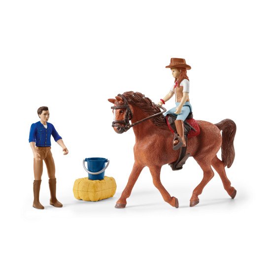 schleich HORSE CLUB Grand voyage équestre en voiture et remorque