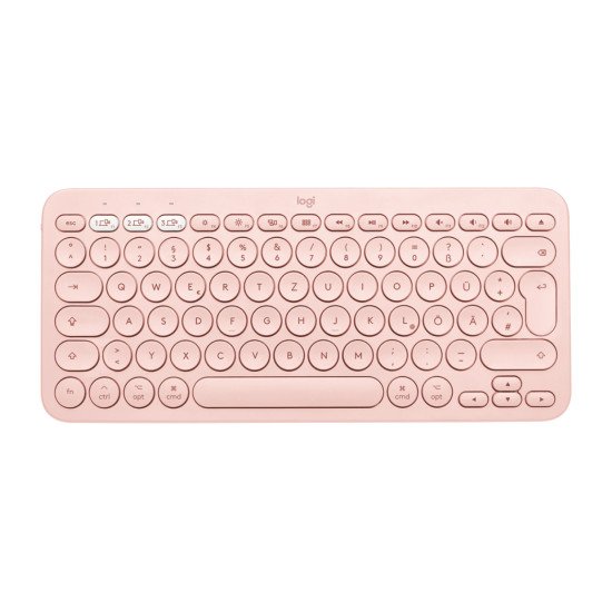 Logitech K380 For Mac clavier Bluetooth QWERTY Anglais britannique Rose