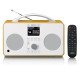 Lenco PIR-645WH Radio portable Numérique Blanc, Bois