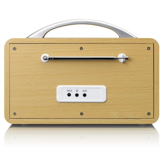 Lenco PIR-645WH Radio portable Numérique Blanc, Bois