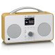 Lenco PIR-645WH Radio portable Numérique Blanc, Bois