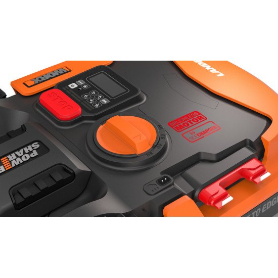 WORX WR155E tondeuse à gazon Tondeuse à gazon robot Batterie Noir, Orange