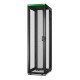 APC Baie EasyRack 600mm/48U/1000mm avec toit, sans panneau latéral, roulettes, noir