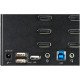 StarTech.com Switch KVM 2 Ports Quadruple Écran DisplayPort - 4K 60Hz UHD HDR - Concentrateur KVM 4K DP 1.2 avec 2 Ports USB 3.0 (5Gbps) & 4 Ports USB 2.0 HID, Audio - Commutation Raccourci Clavier - TAA