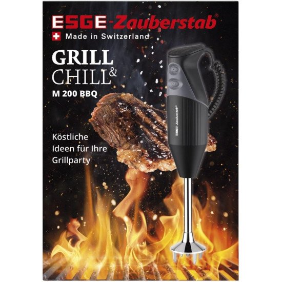 ESGE M 200 BBQ Mélangeur par immersion 200 W Noir, Chrome