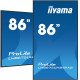 iiyama ProLite Écran plat de signalisation numérique 2,17 m (85.6") LCD Wifi 500 cd/m² 4K Ultra HD Noir Intégré dans le processeur Android 11 24/7