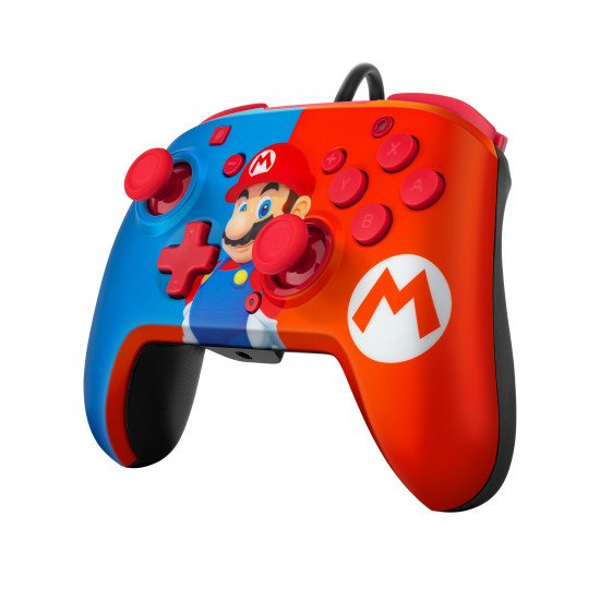 PDP Mario REMATCH Bleu, Rouge USB Manette de jeu Nintendo Switch, Nintendo Switch OLED