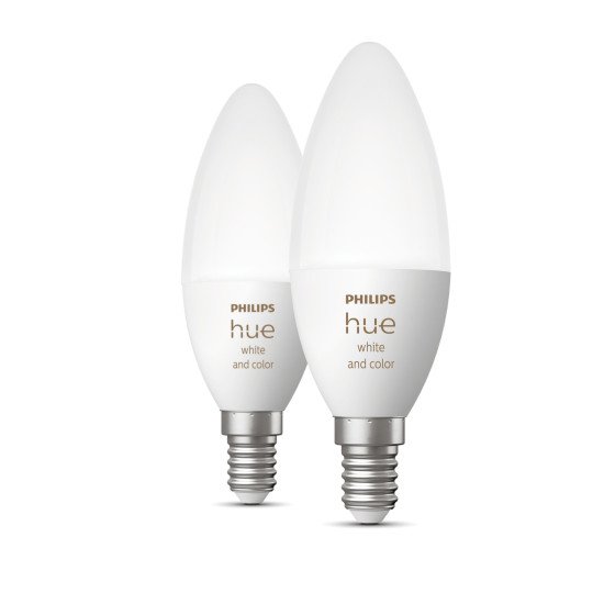 Philips Hue White and Color ambiance Flamme - Ampoule connectée E14 - (pack de 2)