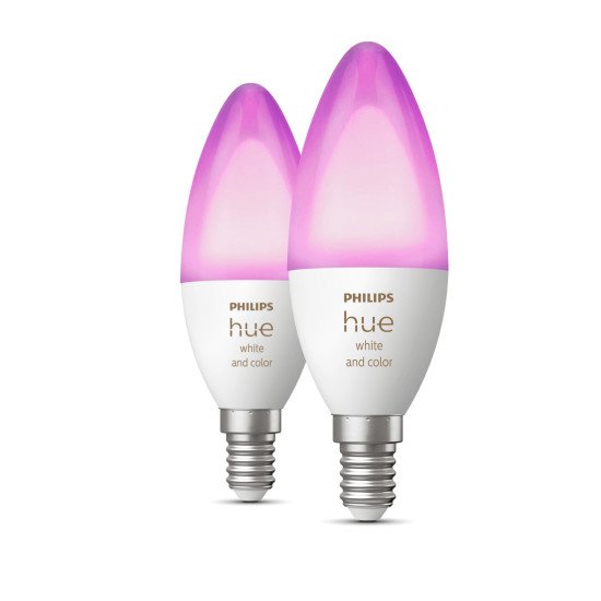 Philips Hue White and Color ambiance Flamme - Ampoule connectée E14 - (pack de 2)