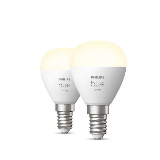 Philips Hue White Pack de 2 sphérique E14