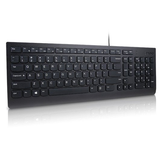 Lenovo Essential clavier Universel USB QWERTY Nordique Noir