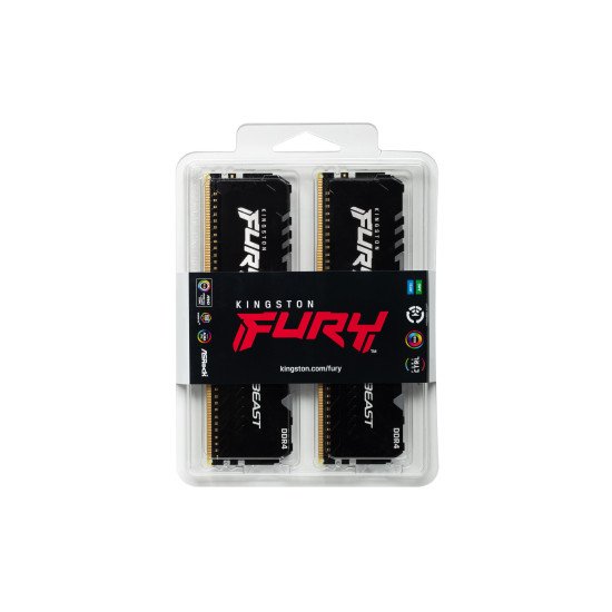 Kingston Technology FURY Beast RGB module de mémoire 32 Go 2 x 16 Go DDR4 3200 MHz