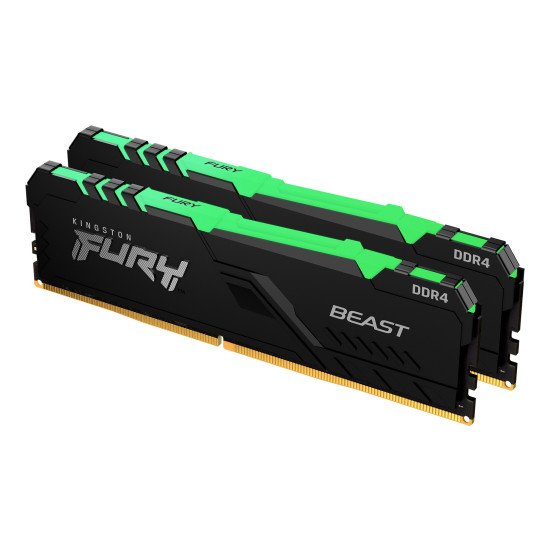 Kingston Technology FURY Beast RGB module de mémoire 32 Go 2 x 16 Go DDR4 3200 MHz