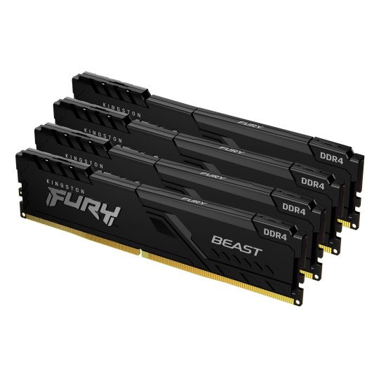 Kingston Technology FURY Beast module de mémoire 128 Go 4 x 32 Go DDR4 3200 MHz