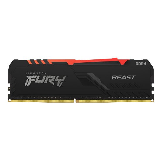 Kingston Technology FURY Beast RGB module de mémoire 8 Go 1 x 8 Go DDR4 3600 MHz