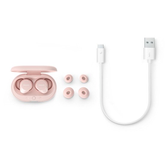 Philips TAT1209PK/00 écouteur/casque True Wireless Stereo (TWS) Ecouteurs Appels/Musique Bluetooth Rose