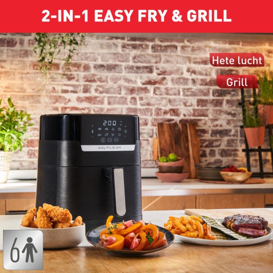 Tefal Easy Fry & Grill EY505815 friteuse Unique 4,2 L Autonome 1400 W Friteuse d'air chaud Noir