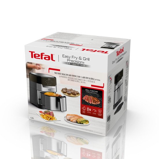 Tefal Easy Fry & Grill EY505D15 friteuse Unique 4,2 L Autonome 1550 W Friteuse d'air chaud Acier inoxydable