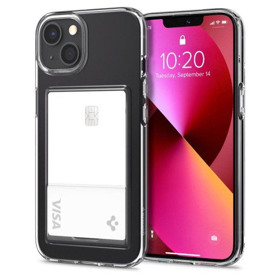 Spigen Crystal Slot coque de protection pour téléphones portables 15,5 cm (6.1") Housse Transparent