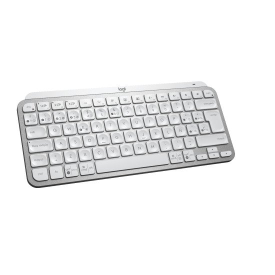 Logitech MX Keys Mini clavier Bureau RF sans fil + Bluetooth QWERTY Espagnole Gris