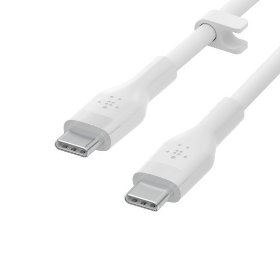 Belkin BOOST↑CHARGE Flex câble USB 2 m USB 2.0 USB C Blanc