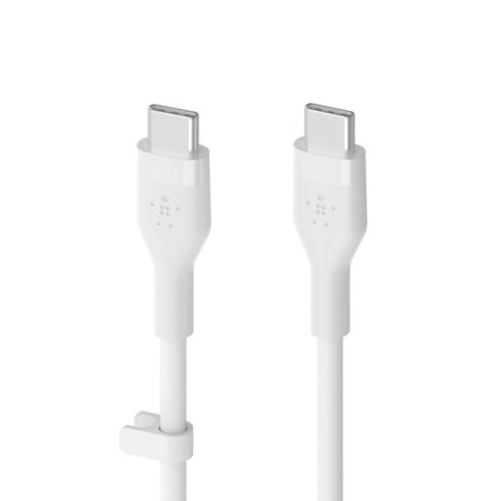 Belkin BOOST↑CHARGE Flex câble USB 2 m USB 2.0 USB C Blanc