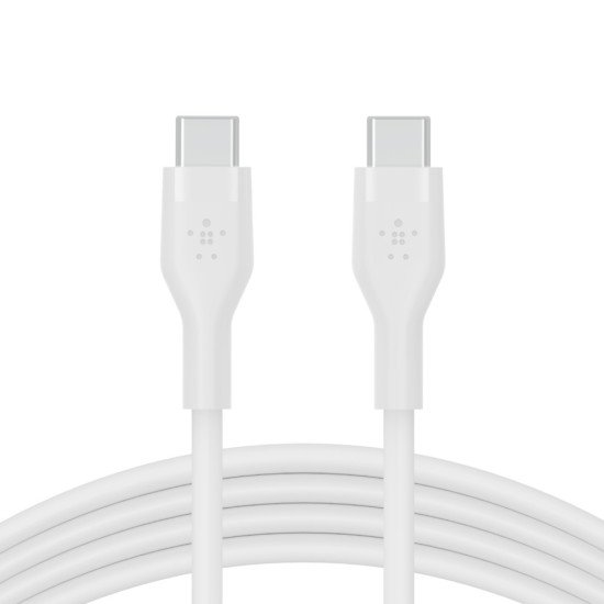 Belkin BOOST↑CHARGE Flex câble USB 2 m USB 2.0 USB C Blanc