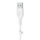 Belkin BOOST↑CHARGE Flex câble USB 2 m USB 2.0 USB C Blanc