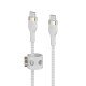 Belkin BOOST↑CHARGE PRO Flex câble USB 3 m USB 2.0 USB C Blanc