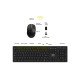 Port Designs 900906-FR clavier Souris incluse Bureau RF sans fil AZERTY Français Noir