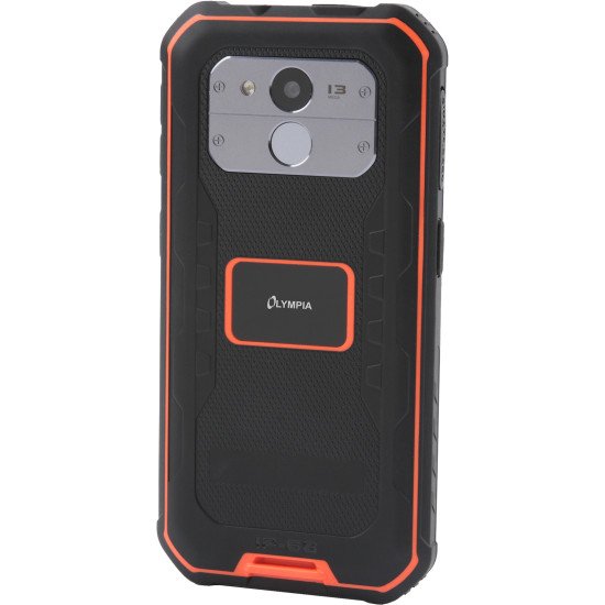 Olympia TREK 14 cm (5.5") Double SIM Android 10.0 4G USB Type-C 3 Go 32 Go 5000 mAh Noir, Orange