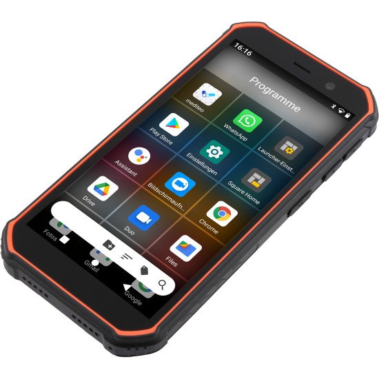 Olympia TREK 14 cm (5.5") Double SIM Android 10.0 4G USB Type-C 3 Go 32 Go 5000 mAh Noir, Orange