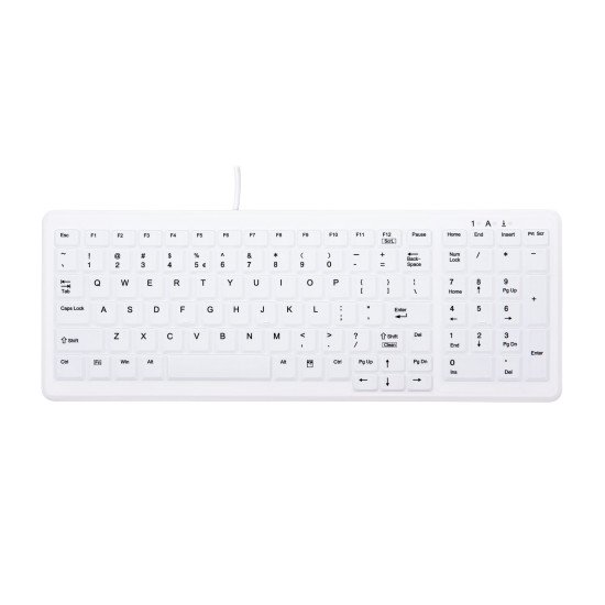 CHERRY AK-C7000 clavier Médical USB QWERTY Anglais américain Blanc