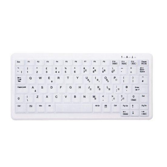 CHERRY AK-C4110 clavier RF sans fil QWERTY Anglais britannique Blanc