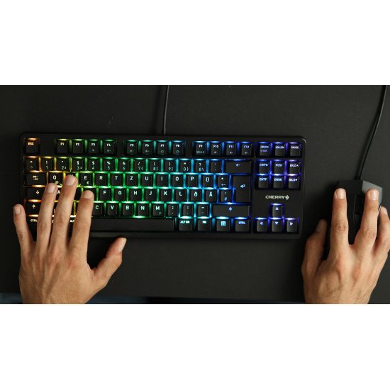 CHERRY G80-3000N RGB TKL clavier USB QWERTY US International Noir