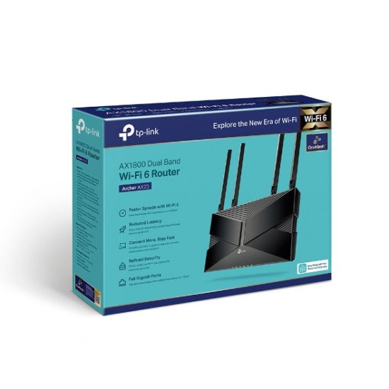 TP-LINK ARCHER AX23 routeur sans fil Gigabit Ethernet Bi-bande (2,4 GHz / 5 GHz) 5G Noir