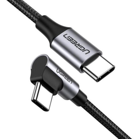 Ugreen 50123 câble USB 1 m USB 2.0 USB C Noir, Argent