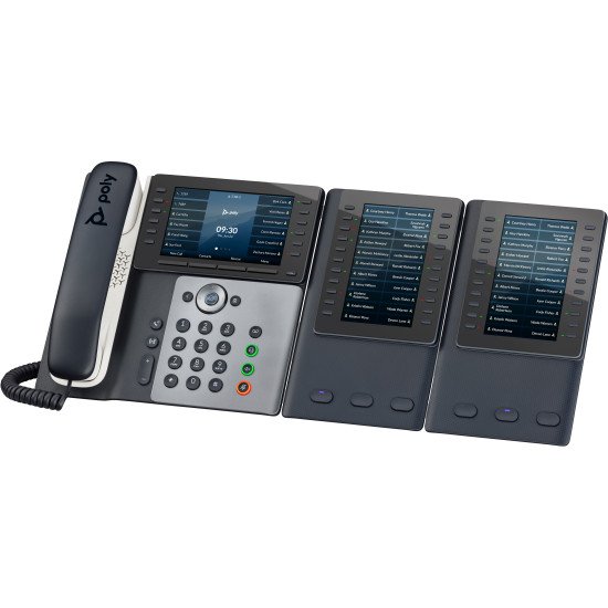 POLY Téléphone IP Edge E550 compatible PoE