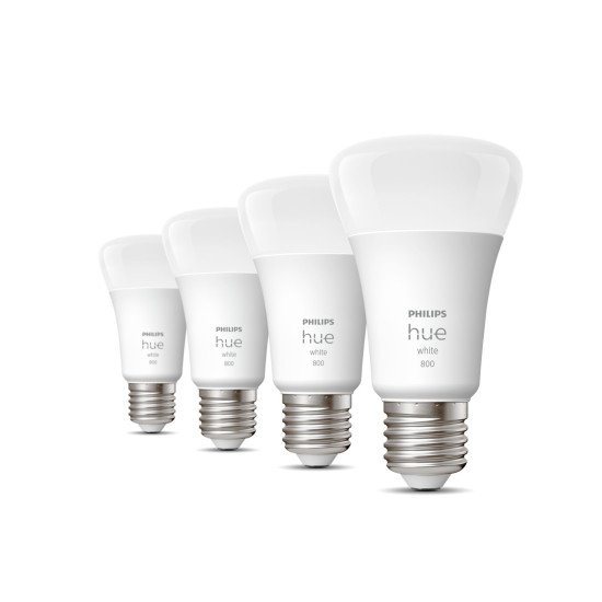 Philips Hue White A60 - Ampoule connectée E27 - 800 (pack de 4)