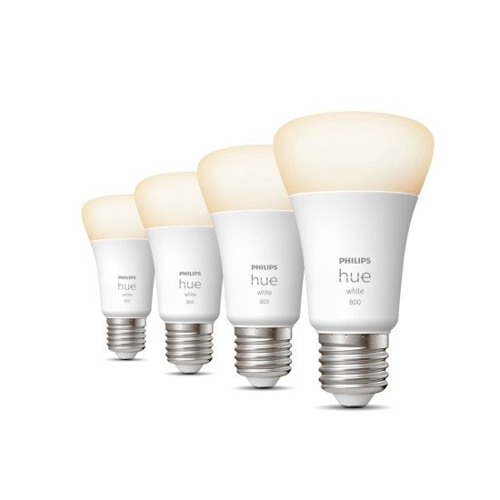 Philips Hue White A60 - Ampoule connectée E27 - 800 (pack de 4)