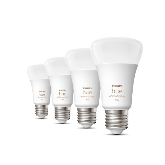 Philips Hue White and Color ambiance A60 - Ampoule connectée E27 - 800 (pack de 4)