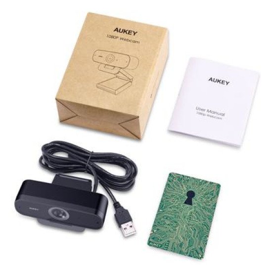 AUKEY Impression webcam 2 MP 1920 x 1080 pixels USB Noir