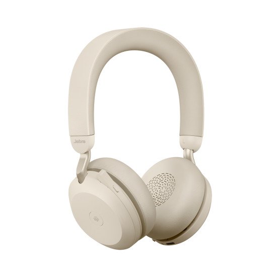 Jabra Evolve2 75 Casque Sans fil Arceau Bureau/Centre d'appels Bluetooth Beige