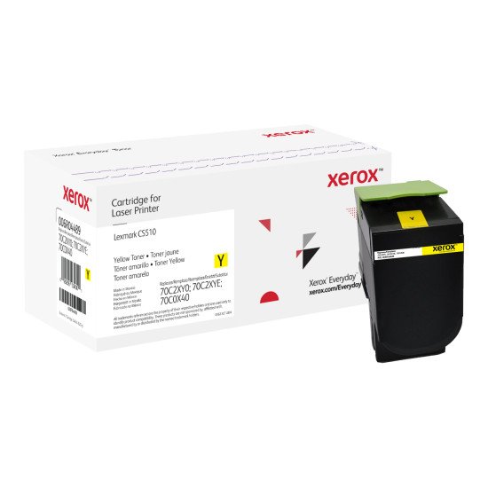 Everyday Toner Jaune compatible avec Lexmark 70C2XY0; 70C2XYE; 70C0X40